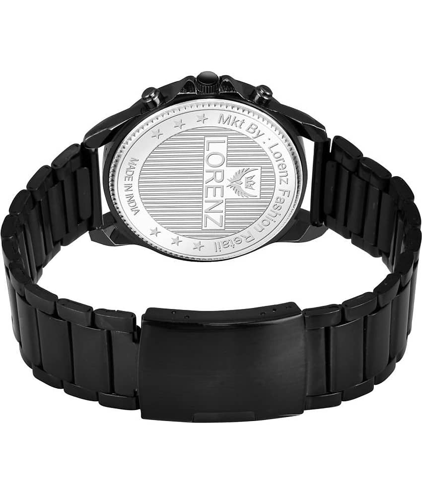 Lorenz Black Stainless Steel Analog Men's Watch view 2