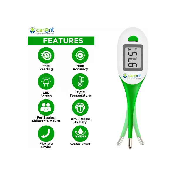 Carent DMT4326 Waterproof Premium Digital Flexible Thermometer Green 1 Nos view 2