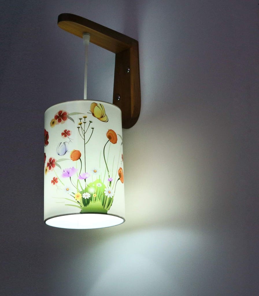 LIGHT ANGLE Wall Light/wall Hanging Lamp, White, Round