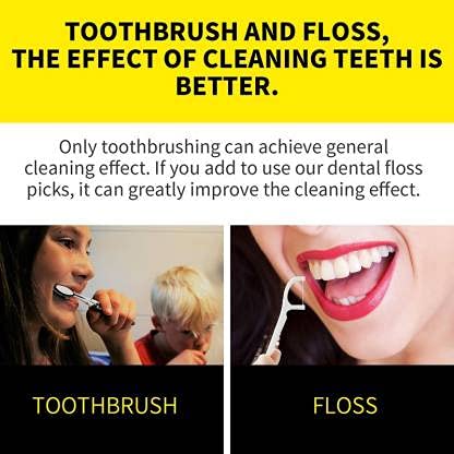 Elecsera Oral Care Dental Floss Toothpick Floss tooth pick 4 unit (Pack of 80) view 2