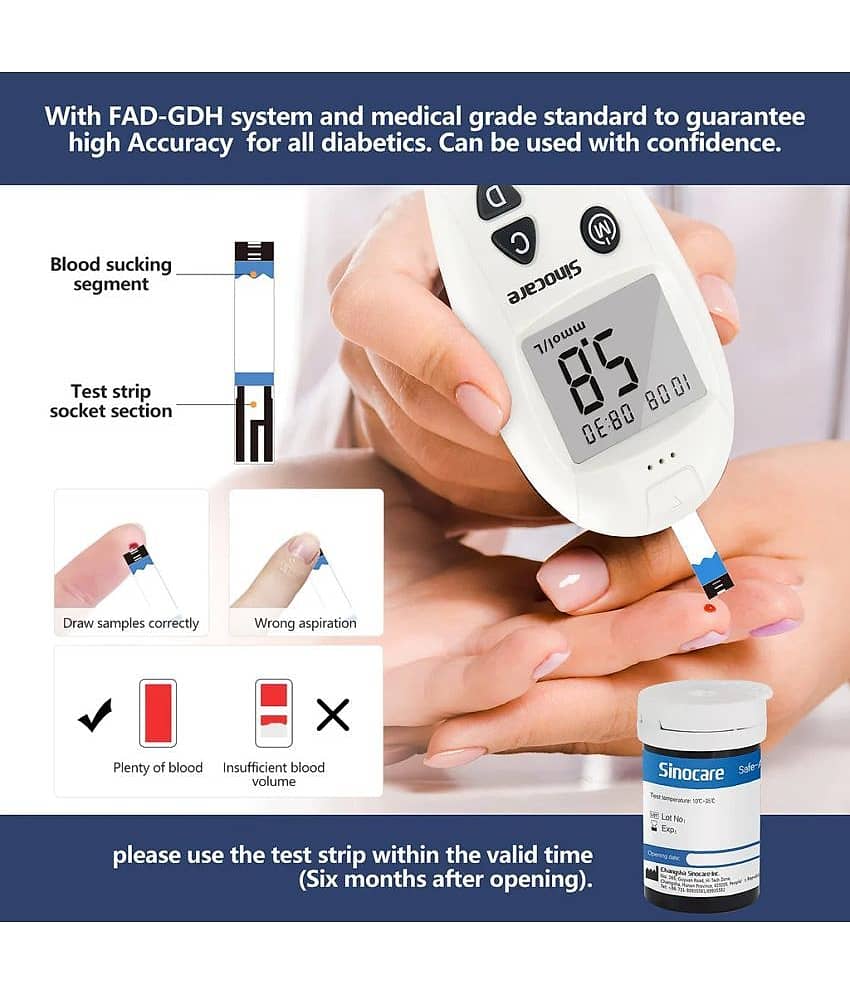 Sinocare Safe Accu 50 Test Strips view 2