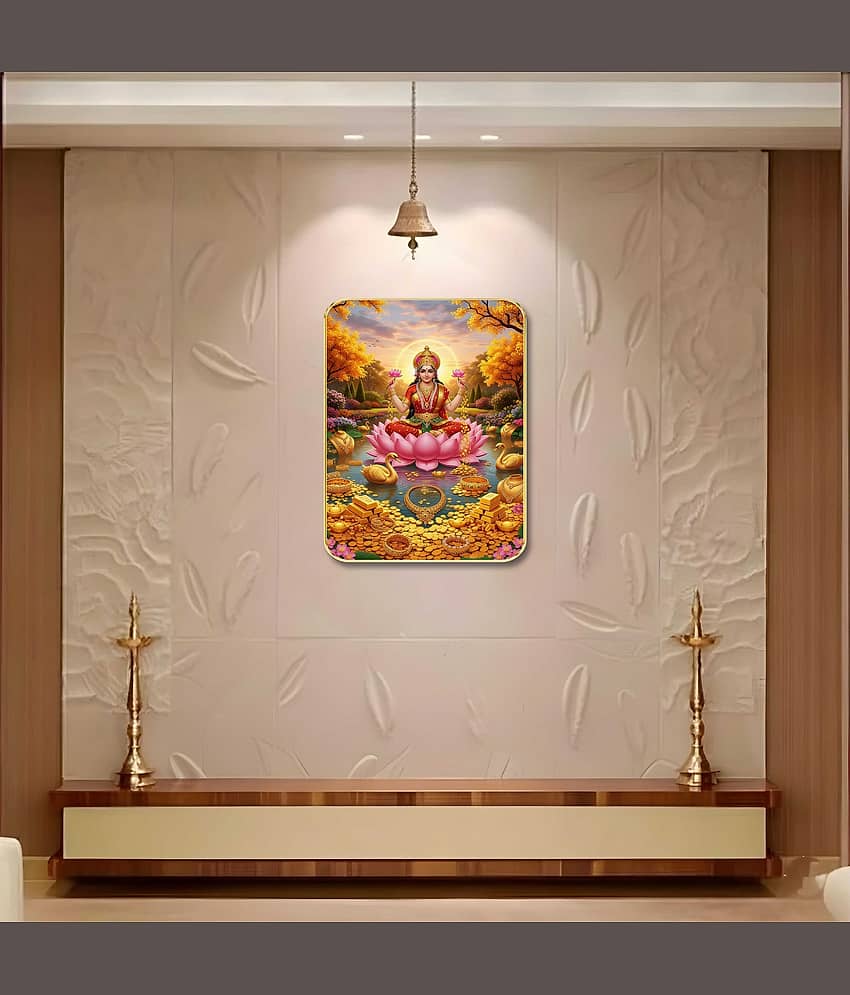 Livin'luxe Goddess Lakshmi MDF Wall Art with Table Top Stand & Wall Hanging Hole view 2