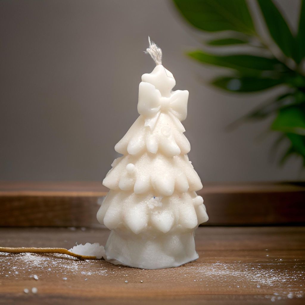 SS enterprise Christmas Scented Wax Candle | Xmas Candle | Santa, Gift & Tree | Organic Soy Wax Piller Candle for Decor | Smoke-Free Candle | Xmas Decoration Accessories view 2