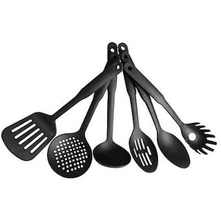 6 Pcsset Nylon Heat-resistant Nonstick Spoon Spatula Turner Scoop Kitchen C view 2