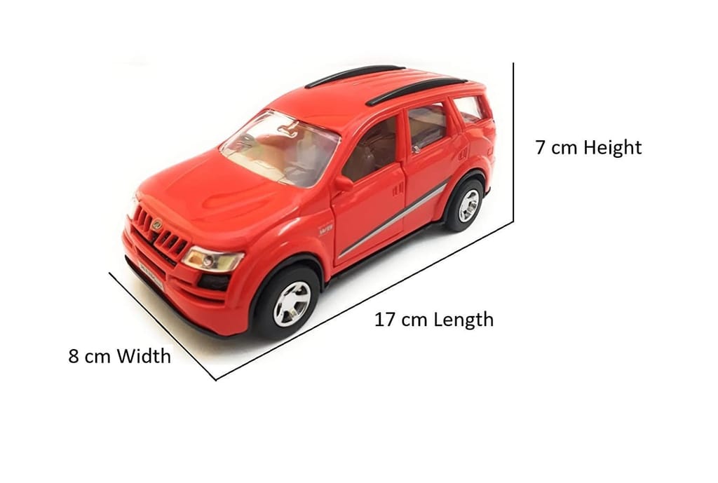 Mehtab Pull Back Plastic Mahindra XUV 500 Die-Cast Miniature Car Toy| Wonderful Design & Bold Looks |Openable Doors for Kids Fun (Pack of 1, Red) view 2