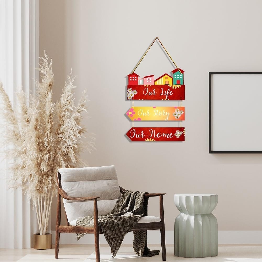 Wall Hangings for Home Decoration Items for Living Room Decor Welcome Home Wall Hanging for Home Office Decoration Handmade Craft Decorative Wall Art (WH2508) view 2