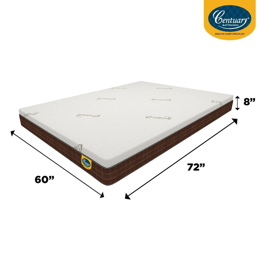 Centuary Mattresses Natura Latex 8 Inch Medium Firm with Copper Gel Foam & Rubberised Coir Mattress view 2