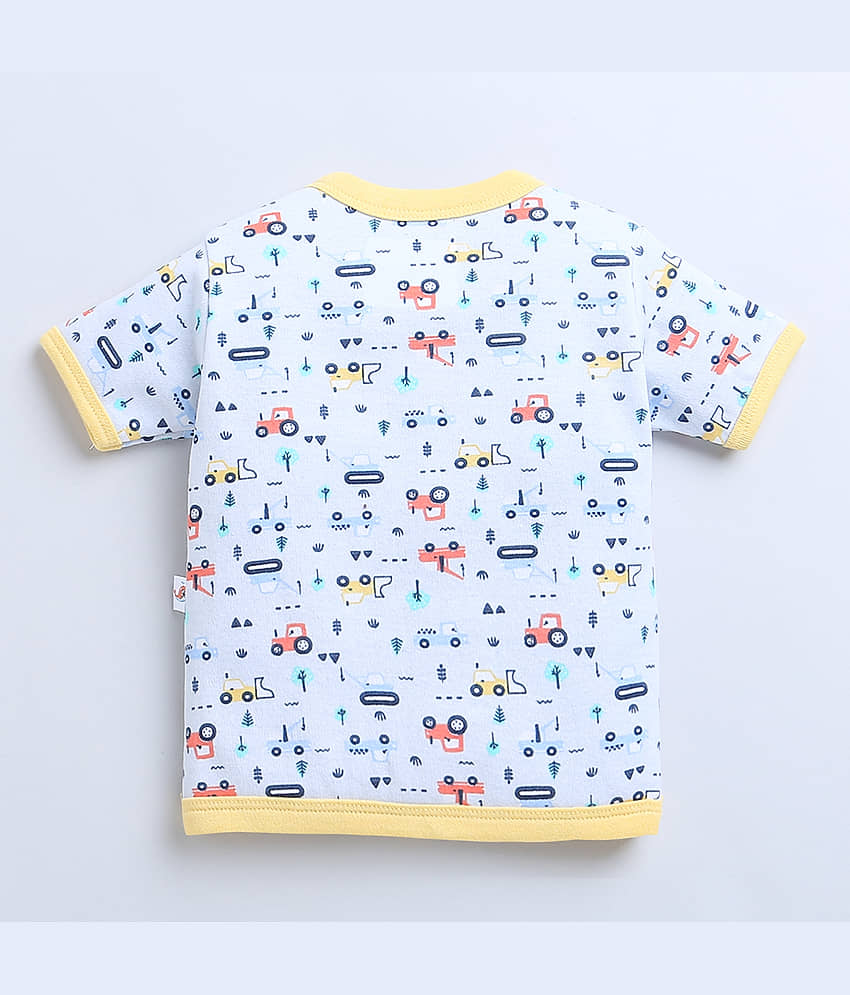 BUMZEE Pack of 3 Baby Boys Cotton T-Shirt ( White ) view 2