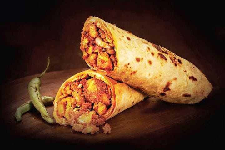 Malai soya chaap roll