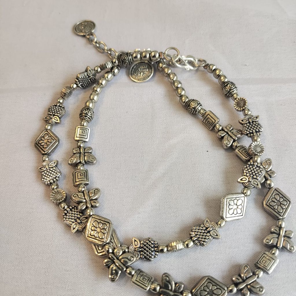 German Silver Anklet ( Pack of 5 pairs ) view 2