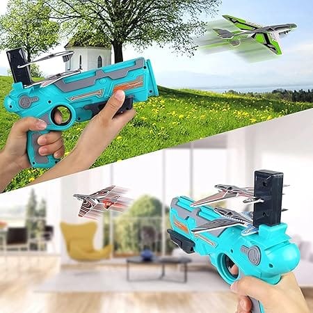 Graphene Airplane Launcher Gun, Safe and Fun Shooting Guns for Kids view 2