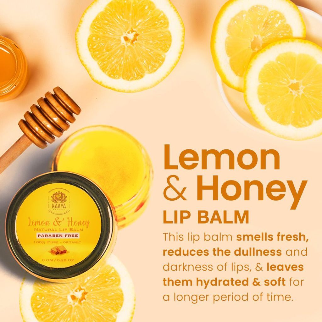 Kaaya Natural Lemon & Honey Lip Balm view 2