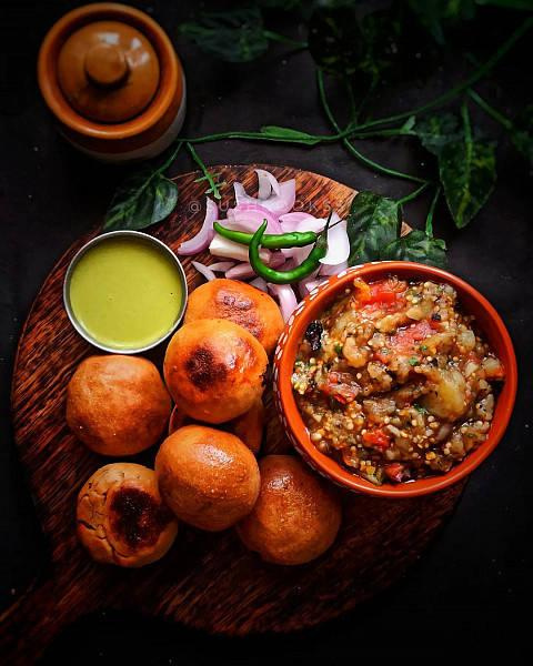 Plain litti chokha
