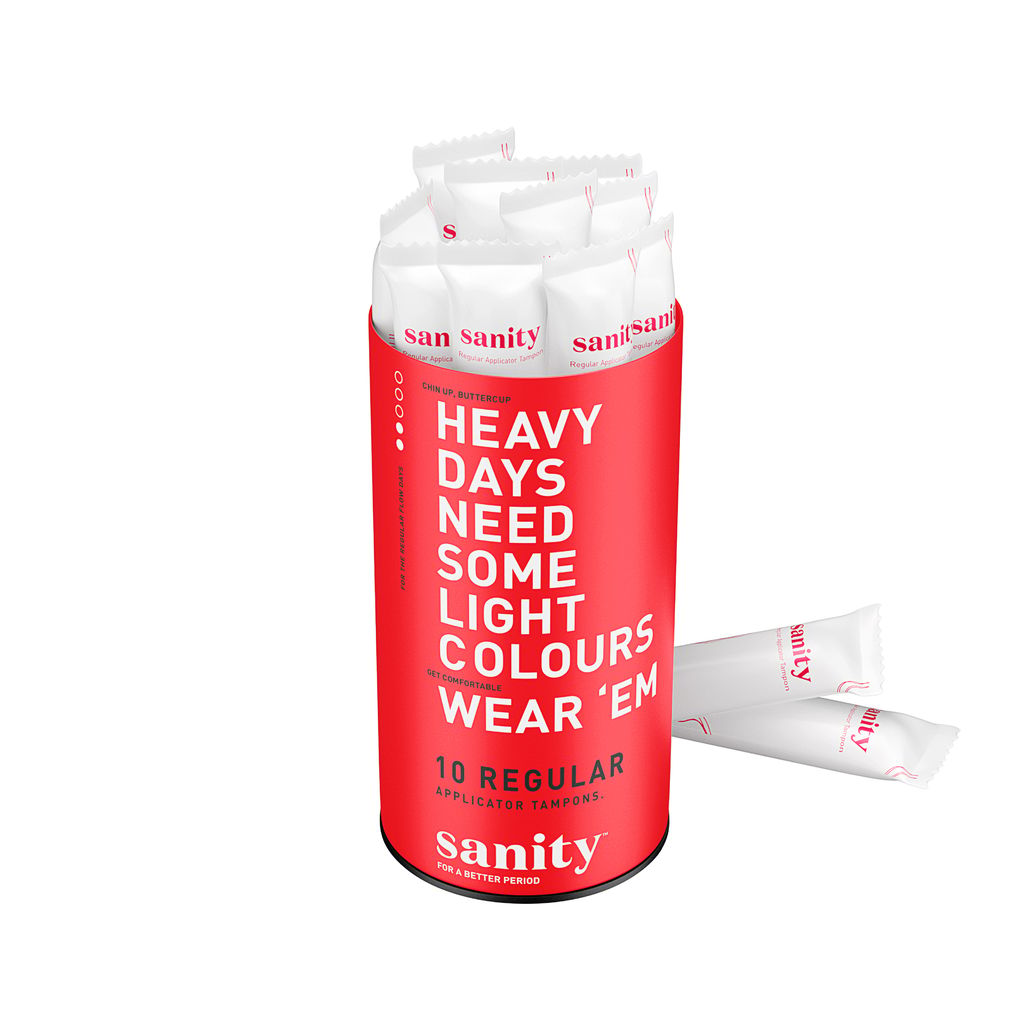 Sanity Regular Applicator Tampons - Pack of 20 | Light to Medium Flow | Gentle & Secure Period Protection view 2
