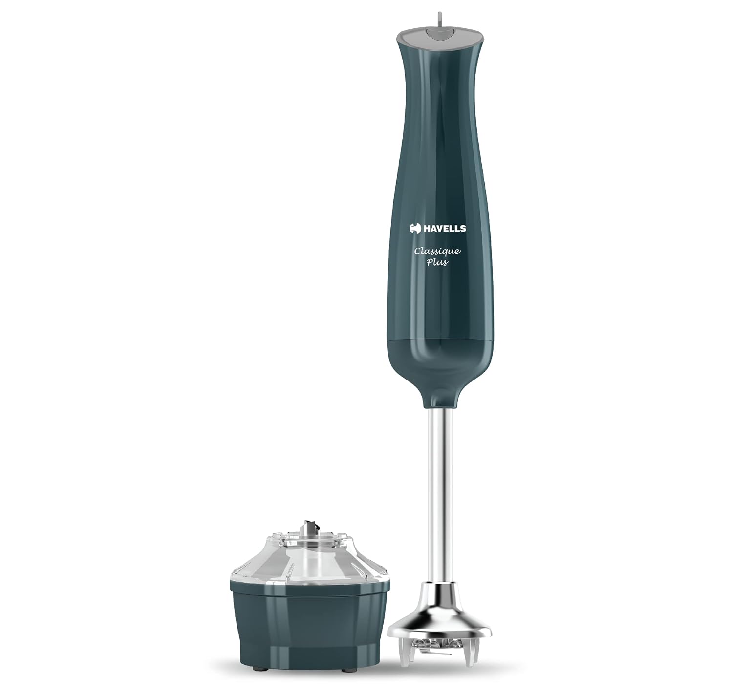 Havells Classique Plus Hand Blender | 300W Powerful Motor | Includes Chopper Attachment | One -push Operation | ABS Body