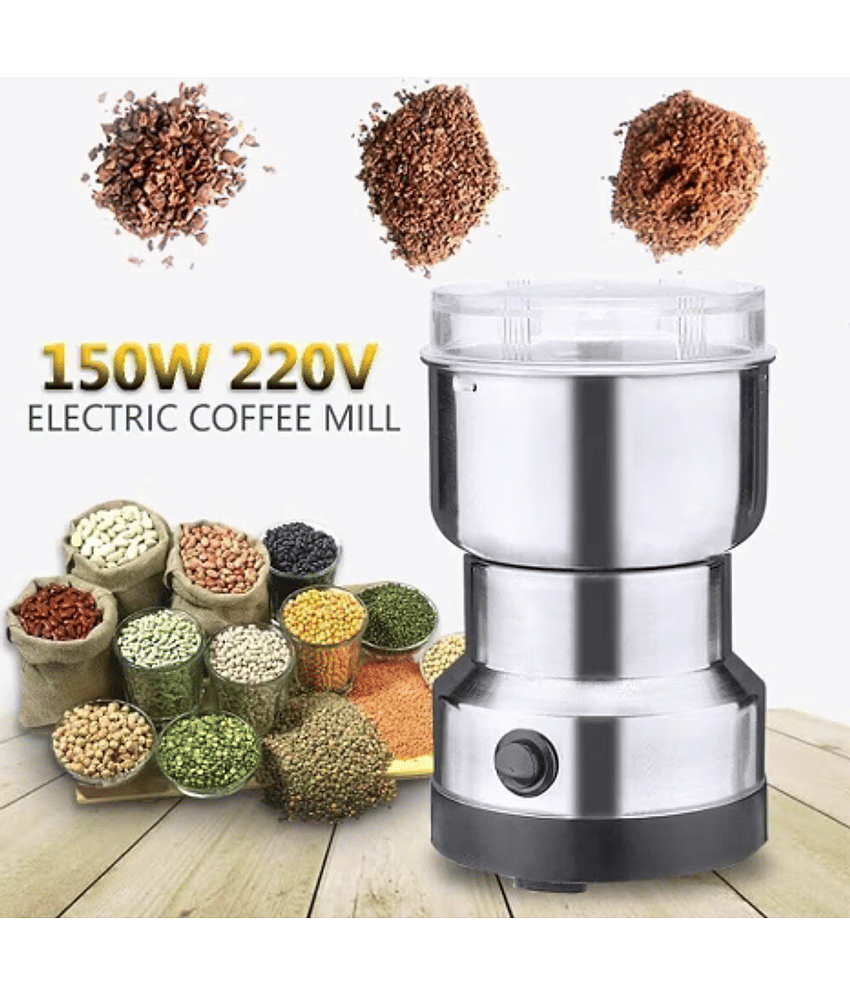 Mini Electric 150 Watt Dry Mixer Grinder for Coffee and Spices Stainless Steel 1 Coffee Grinder view 2