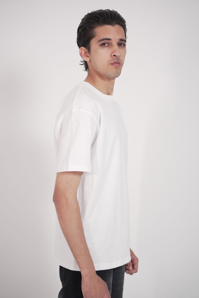 Essential Basics 210GSM Oversized Plain T-Shirt view 2