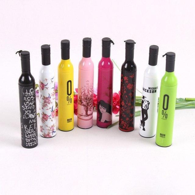 Wine Bottle Umbrella – Pocket Folding Design view 2