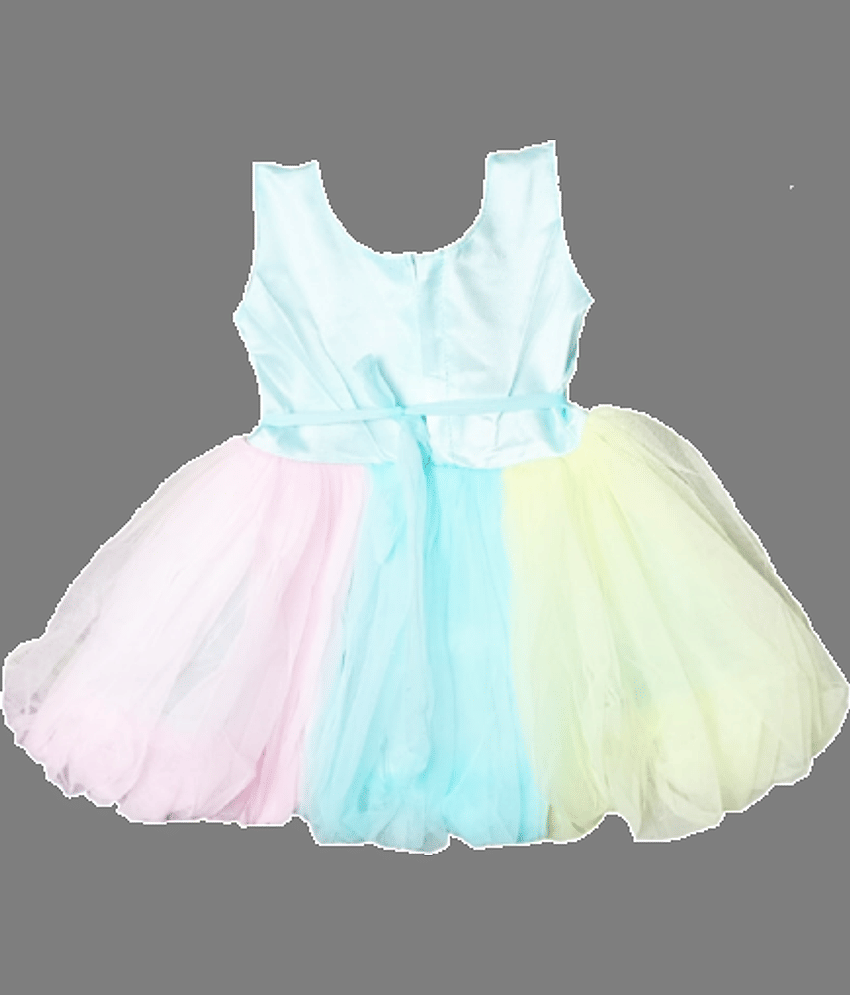 harshvardhanmart Pack of 1 Baby Girls Net Frock ( Multi )