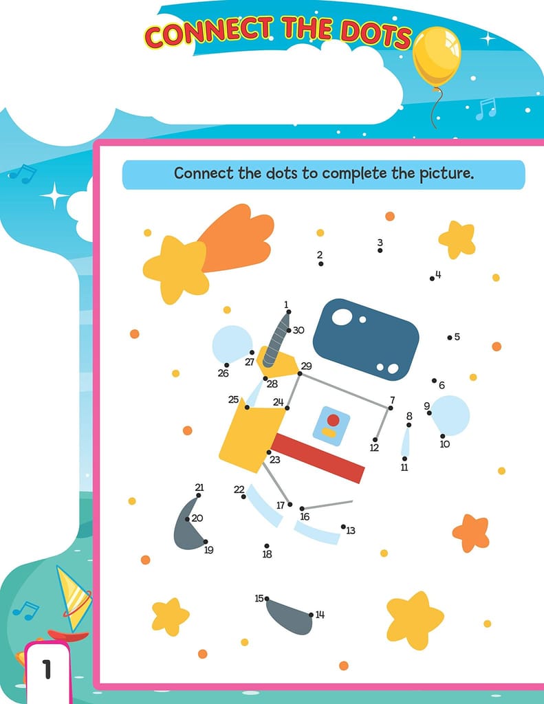 Dot to Dot Write and Wipe Book for Children Age 2+ Early Learning Book with a Pen [Paperback] Dreamland Publications view 2