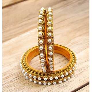 Omsar Jewelry Copper Gold-plated Kada (Pack of 4) view 2