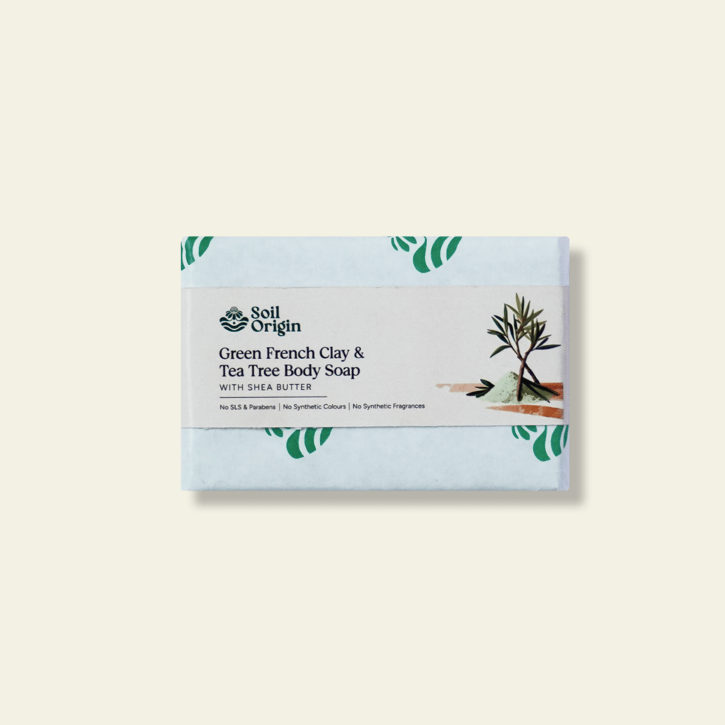 Green French Clay & Tea Tree Body Soap With Shea Butter - 100 Gm (pack of 2) view 2