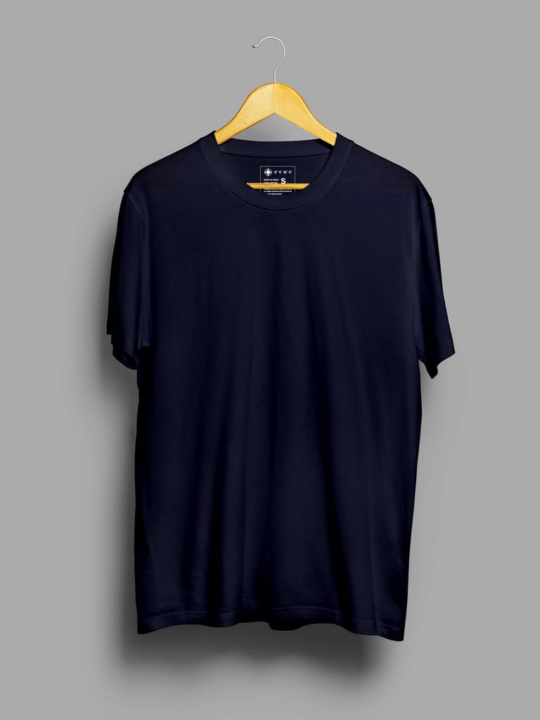 Midnight Blue | Plain t shirt view 2