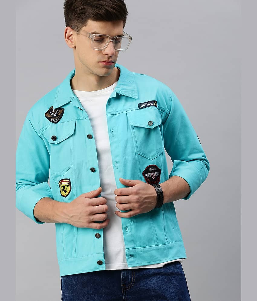 VOXATI Denim Men's Denim Jacket - Green ( Pack of 1 )