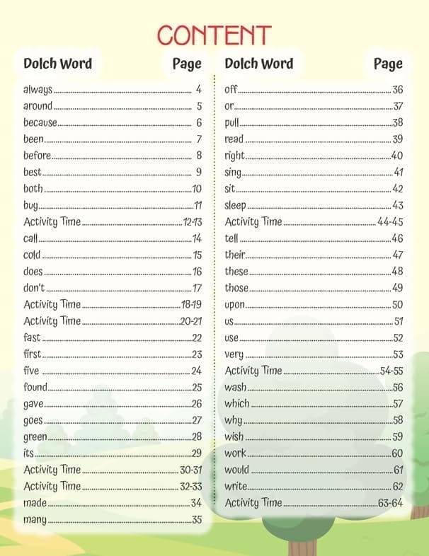 Dolch Sight Words Level 4- Simple Words and Activities for Beginner Readers [Paperback] Dreamland Publications view 2