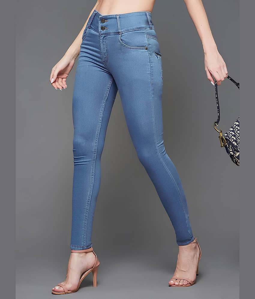 Miss Chase - Blue Denim Skinny Fit Women's Jeans ( Pack of 1 )