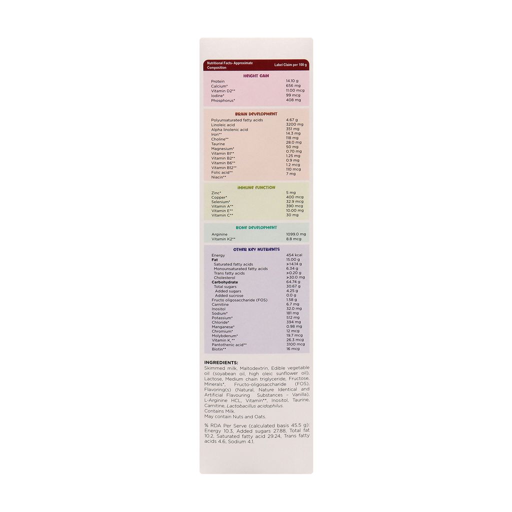 ChilRun No Sucrose 2+ Health and Nutrition Drink