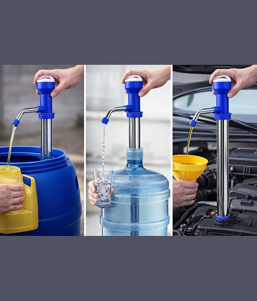 Stainless Steel Manual Liquid Transfer Pump – Multipurpose Dispenser Pump for Oil, Water & Kitchen Liquids (Pack of 1) view 2
