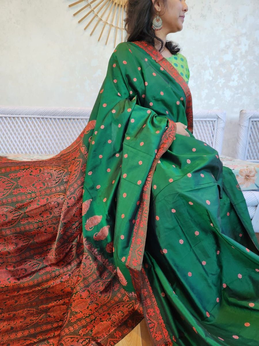 Mullberry Silk Saree view 2
