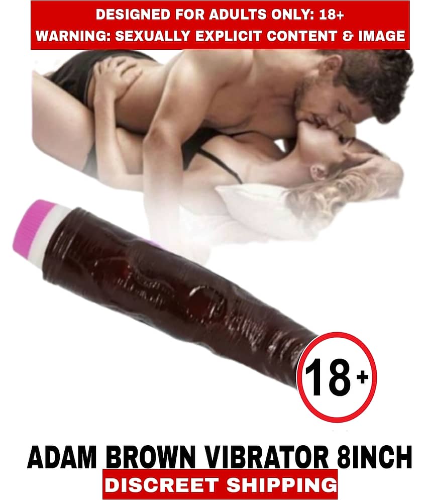 Sexual Wellness Men's Sex Toys Realistic Adam Brown 8inch Silicon Vibrator Dildo Sensual Experience Satisfier For Women view 2