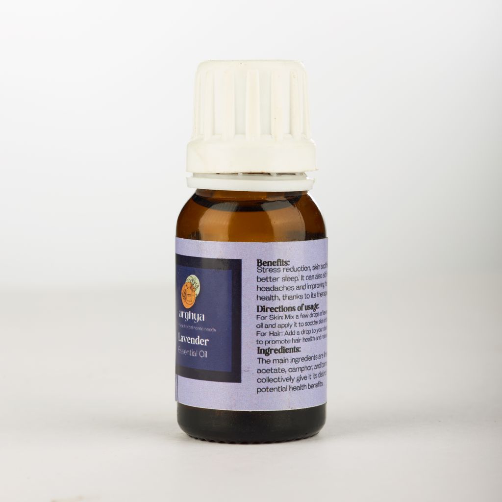 arghya Lavender Essential Oil for Relaxation & Wellness, Handmade Herbal Home Needs view 2