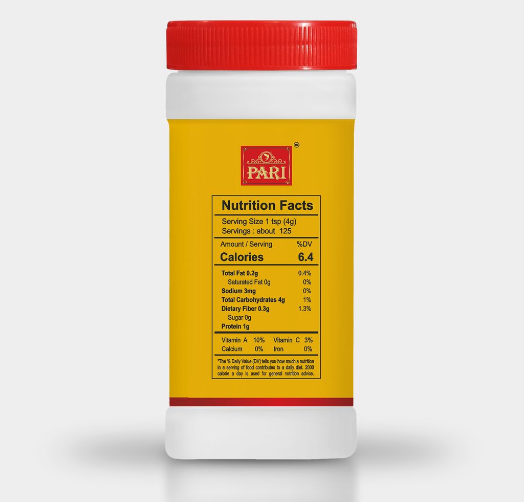 Pari Turmeric Powder, Highly Aromatic Turmeric, No Artificial Colour & Flavour, Minimum 2%-2.5% Curcumin, Packed Hyginically, Strong Aroma, Country Of Origin - India | 100% pure & natural | Easy to Cook | (Pack of 1 x 500g Jar) view 2