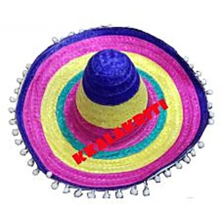 Goa Multi Color Jute Big Hat