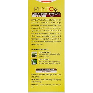 Lotus Professional Sunscreen - Spf 70 Pa+++ Phyto Rx Ultra Protect Sunblock Spf 70 Pa+++, 50G (50 G) view 2