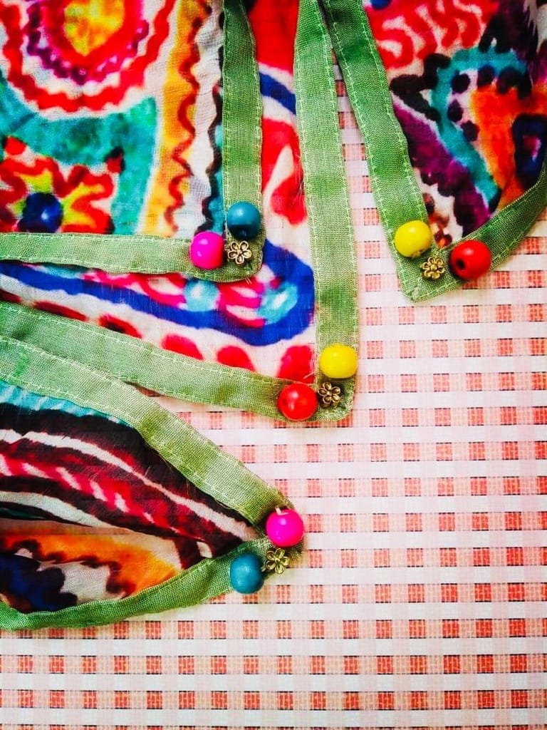 COLORFUL BEADS DETAIL STOLE view 2