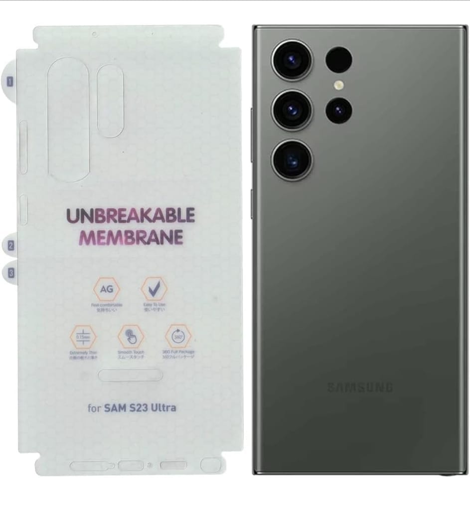 Runija Matte Membrane mobile back 360 protection for Samsung Edge Mobile view 2
