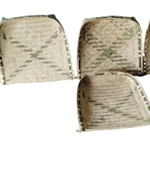 Handwoven Wicker Rice Winnowing Trays view 2