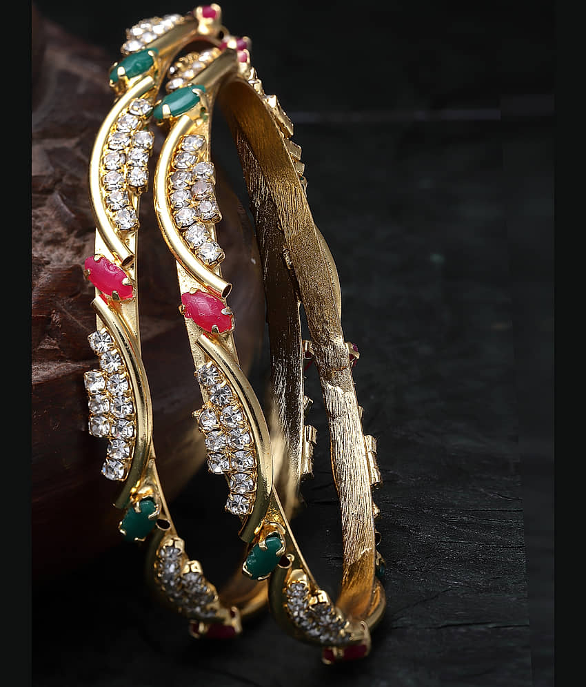 Sukkhi Multicolor Bangle Set ( Pack of 2 ) view 2