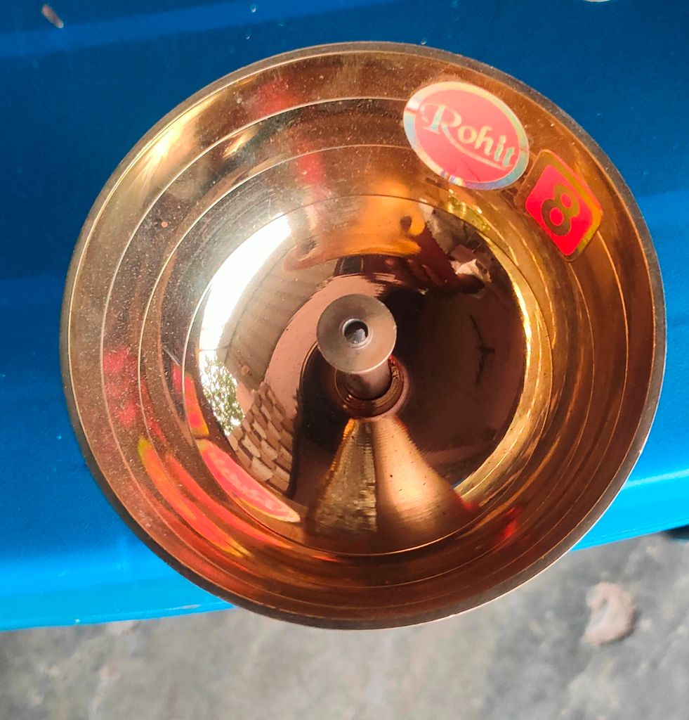"Traditional Indian Brass Oil Lamp, Deepak, Puja Diya for Home Temple and Diwali Decoration"