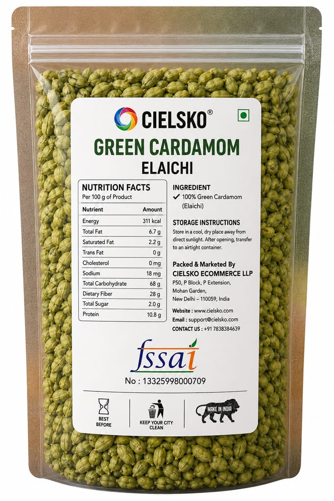 Cielsko Green Cardamom Whole-100 g view 2