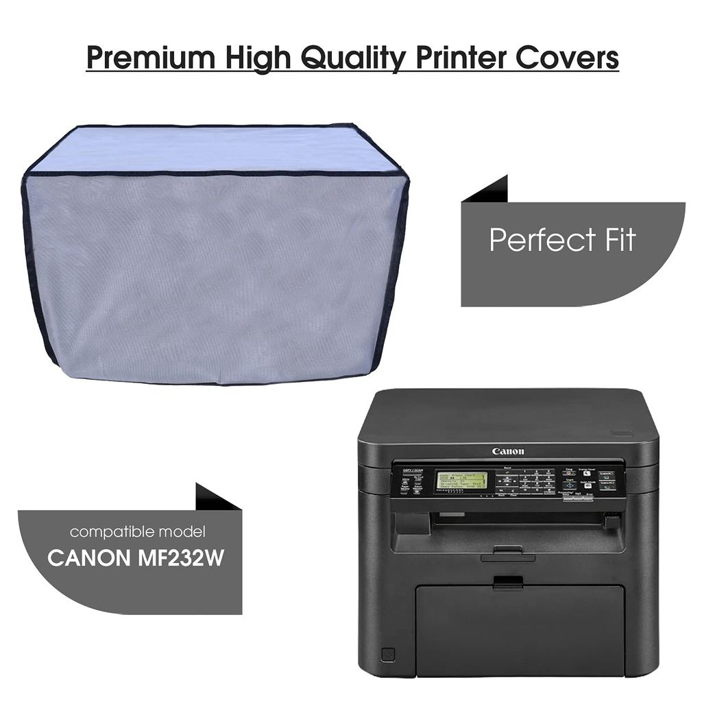 Palap Super Premium Dust Proof Printer Cover for Canon MF232w (Grey, 44 x 42.1 x 36.2 CMs) view 2