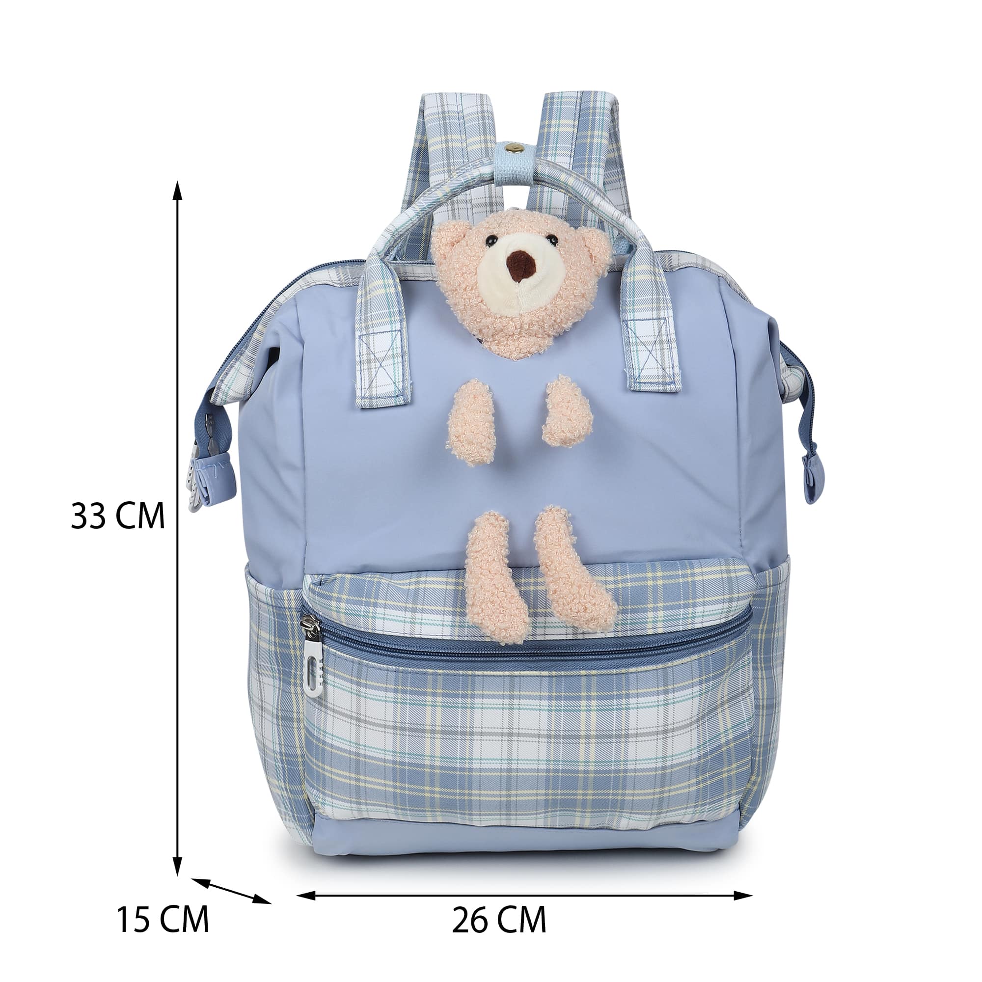 WalkBag Teddy Check / Blue view 2