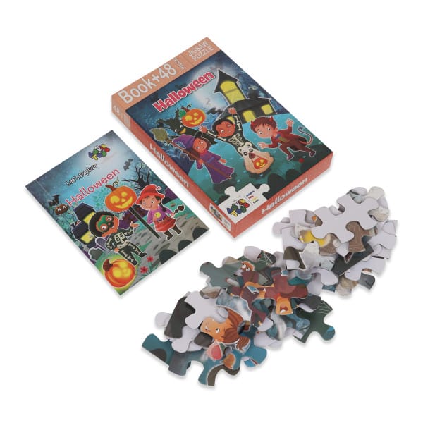 Advit Toys Halloween Jigsaw Puzzle 48 Piece + 24 Pages Educational Book view 2