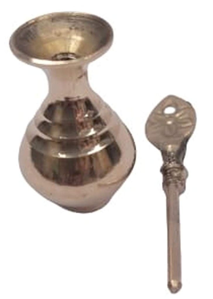 Mii Art brass surmedani with surma use in eye's muckap [size-8cm] 1pes view 2