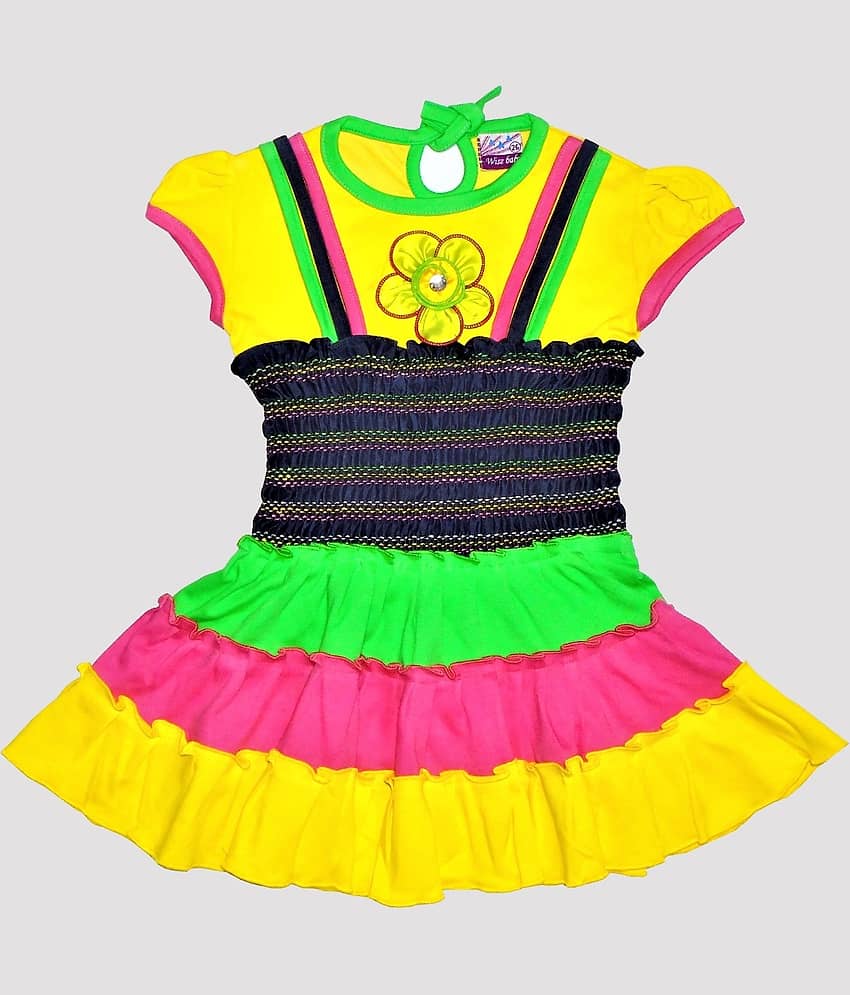 Wise Baby Cotton Frock For Girls ( Pack of 1 , Pink )