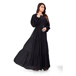 SARINKU Georgette Gown Dress for Women Stylish Western Gown Long One Piece for Girl and Women view 2